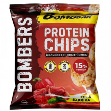 Bombbar - Bombers protein chips (50г) бекон с паприкой	
